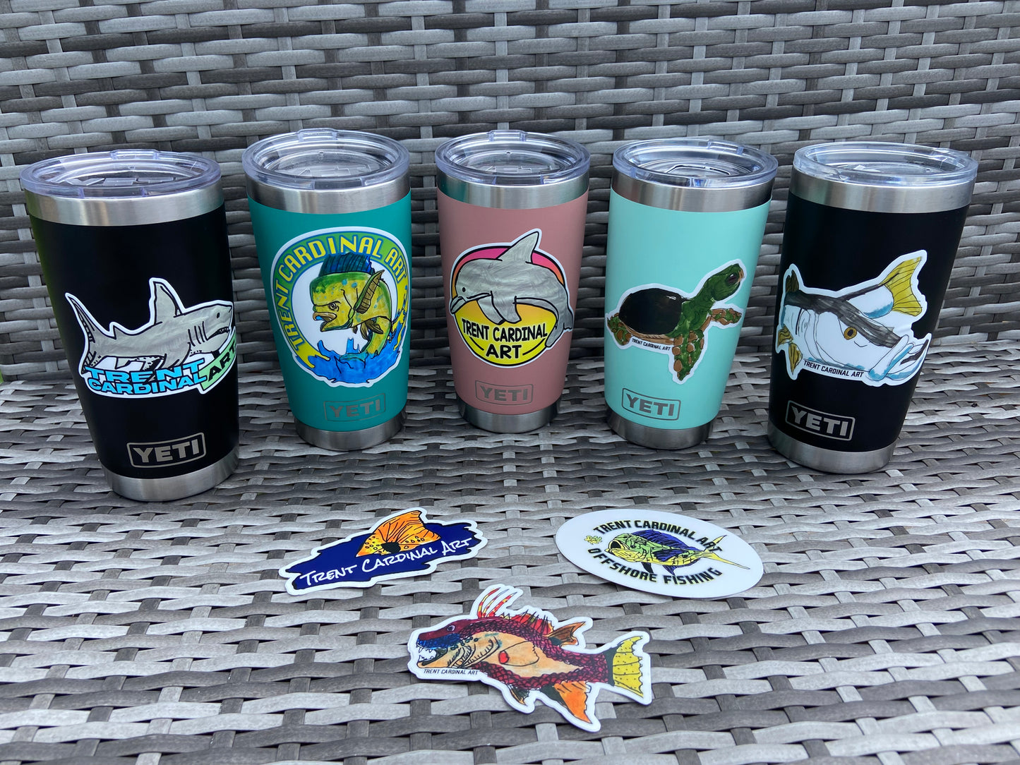 Dolphin Sunset Sticker 4”