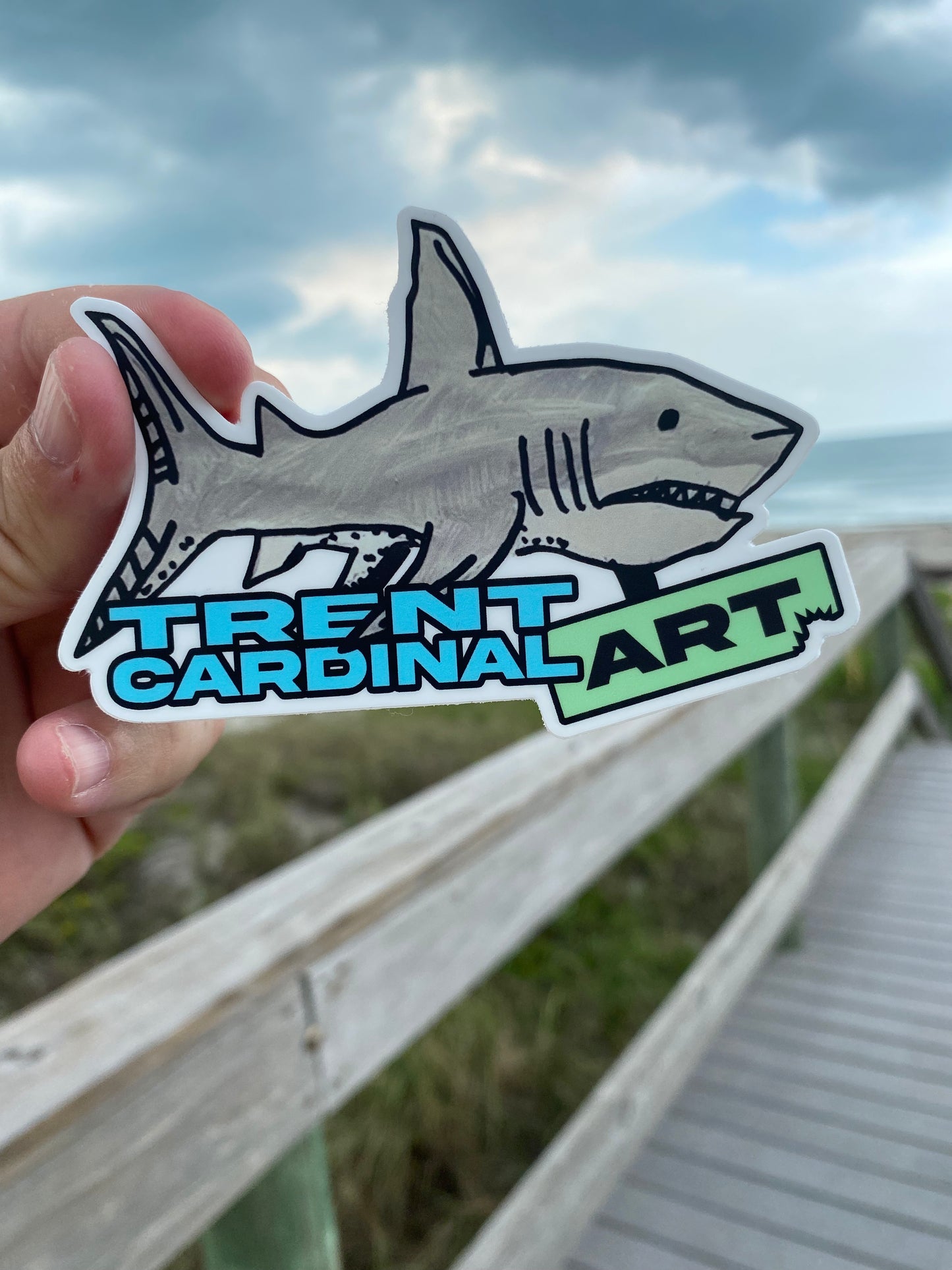 Shark Sticker 4”