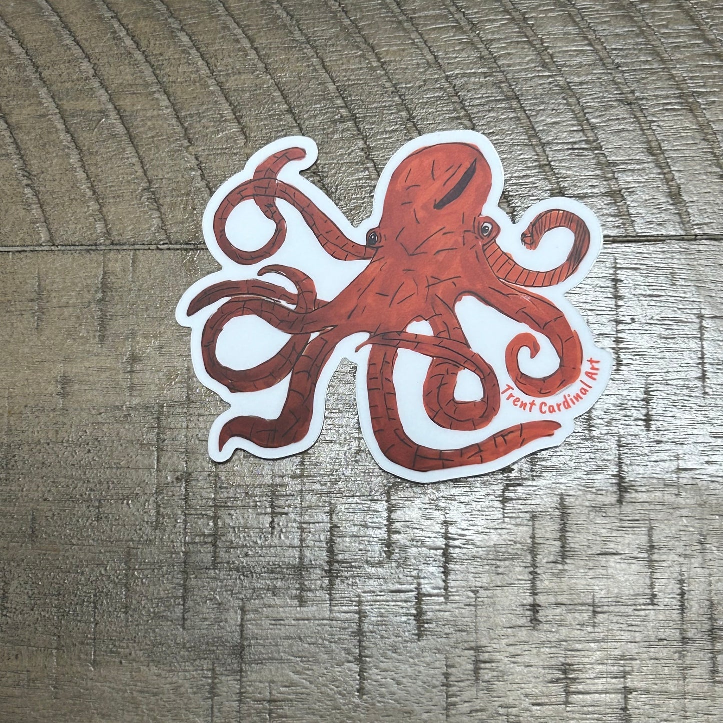 Octopus Sticker 4”