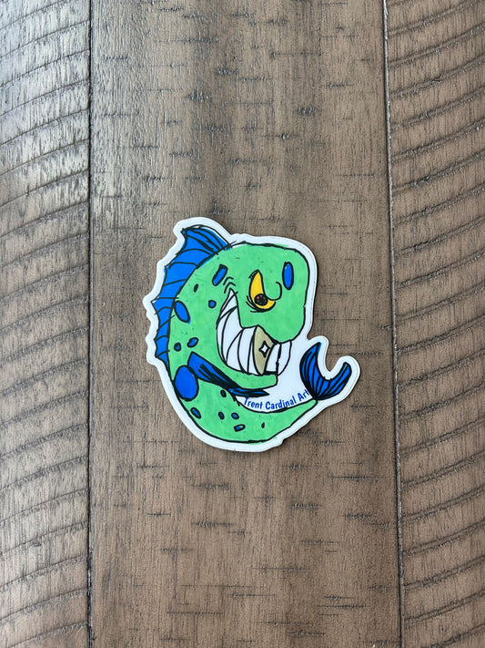 Gold Tooth Mahi Sticker - 4”