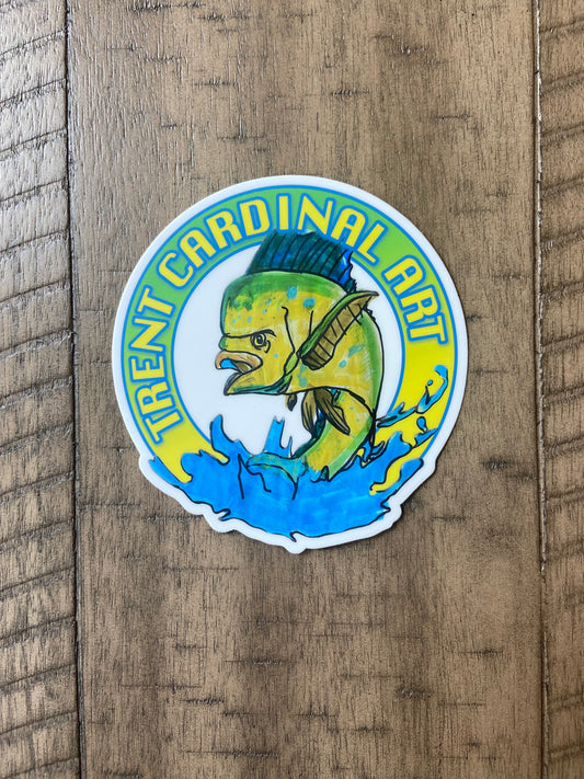 Mahi Splash Sticker 4”