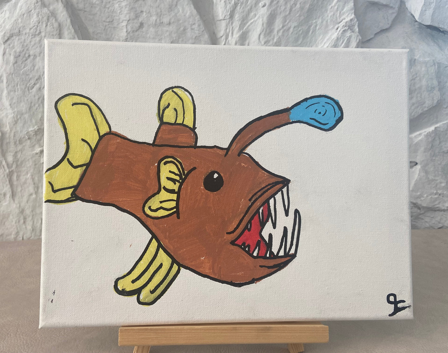 Angler Fish Canvas Art