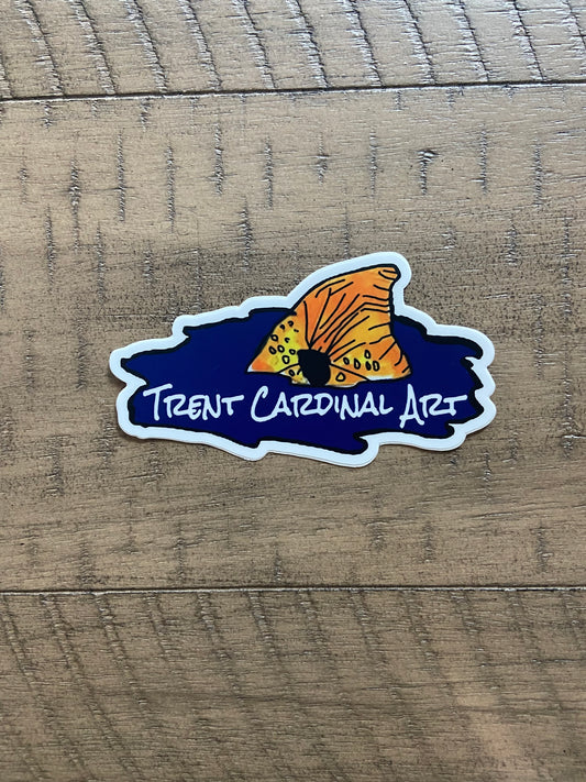 Tailing Redfish Sticker 4”